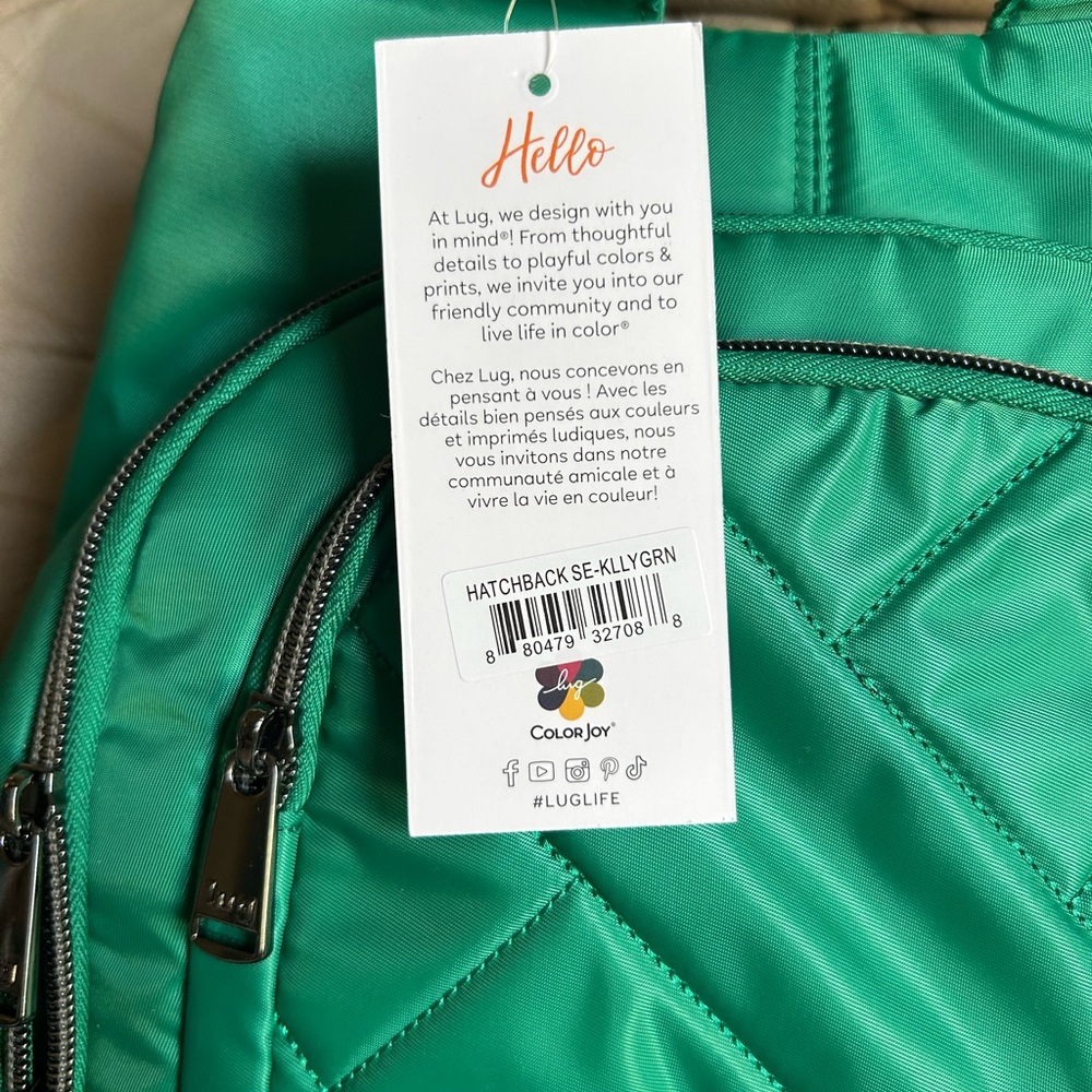 Lug Hatchback SE Backpack Kelly Green NEW - Picture 2 of 12